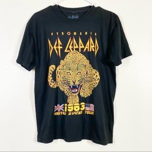 Pyromania Black Short Sleeve Band Tee